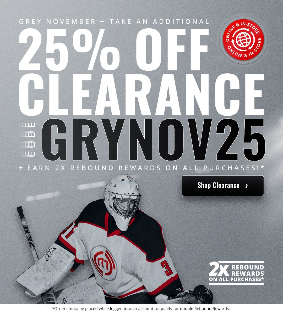 Grey November: Take an additional 25% off clearance