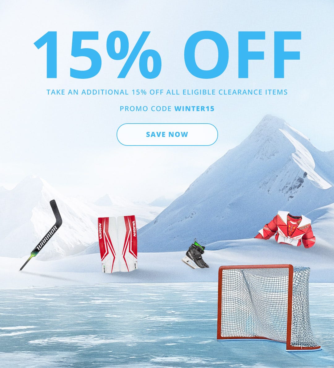 Take an additional 15% off all eligible clearance items with promo code WINTER15