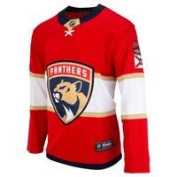 Fanatics Florida Panthers Premier Breakaway Blank Adult Hockey Jersey in White/Gold/Red Size Large