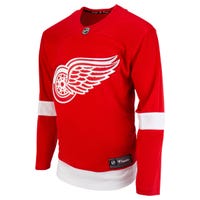 Fanatics Detroit Red Wings Premier Breakaway Blank Adult Hockey Jersey in Red/White Size Medium