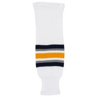 Monkeysports Buffalo Sabres Knit Hockey Socks in White Size Senior