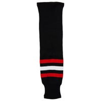 Monkeysports Chicago hawks Knit Hockey Socks in Black Size Senior