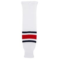Monkeysports Columbus Blue Jackets Knit Hockey Socks in White Size Senior