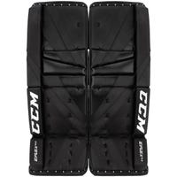 CCM Extreme Flex E5.5 Junior Goalie Leg Pads in Black Size 26+1in