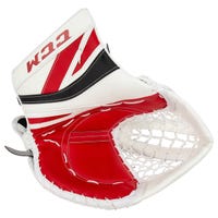 CCM Premier II Pro Senior Goalie Glove in White/Red/Black