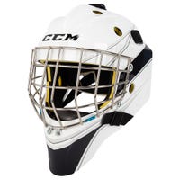 CCM Axis A1.5 Senior Certified Straight Bar Goalie Mask - Team in White/Black