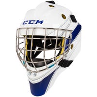 CCM Axis A1.5 Senior Certified Straight Bar Goalie Mask - Team in Royal White