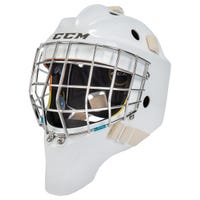 CCM Axis Pro Senior Certified Straight Bar Goalie Mask in White Size Small