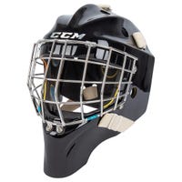 CCM Axis Pro Senior Certified Straight Bar Goalie Mask in Black Size Large