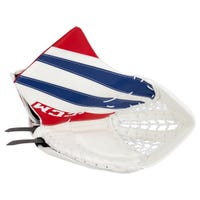 CCM Extreme Flex E5.5 Senior Goalie Glove in White/Red/Blue