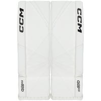 CCM Axis A2.5 Junior Goalie Leg Pads in White Size 30+1in