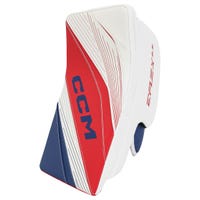 CCM Extreme Flex E6.5 Junior Goalie Blocker in Red/White/Blue