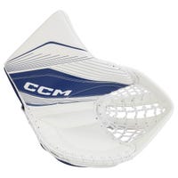 CCM Extreme Flex E6.5 Senior Goalie Glove in White/Blue