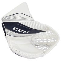 CCM Extreme Flex E6.5 Junior Goalie Glove in White/Navy
