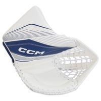 CCM Extreme Flex E6.5 Junior Goalie Glove in White/Blue