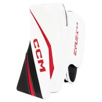 CCM Extreme Flex E6.5 Junior Goalie Blocker in White/Black/Red