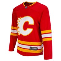 Fanatics Calgary Flames Premier Breakaway Blank Adult Hockey Jersey in Red Size Small