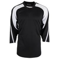 Monkeysports Premium Youth Practice Hockey Jersey in Black/White Size Large/X-Large