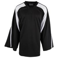 Monkeysports Premium Senior Practice Hockey Jersey in Black/White Size XX-Large