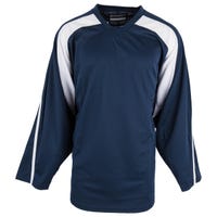 Monkeysports Premium Youth Practice Hockey Jersey in Navy/White Size Small/Medium