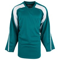 Monkeysports Premium Youth Practice Hockey Jersey in Teal/White Size Small/Medium