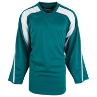 Monkeysports Premium Youth Practice Hockey Jersey in Teal/White Size Large/X-Large