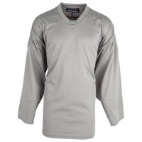 Monkeysports Solid Color Senior Practice Hockey Jersey in Grey Size Small