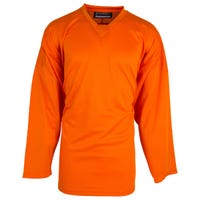 Monkeysports Solid Color Senior Practice Hockey Jersey in Orange Size Goal Cut (Intermediate)