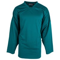 Monkeysports Solid Color Senior Practice Hockey Jersey in Teal Size Small