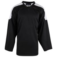 Monkeysports Two Tone Senior Practice Hockey Jersey in Black/White Size X-Large