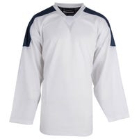 Monkeysports Two Tone Senior Practice Hockey Jersey in White/Navy Size Large