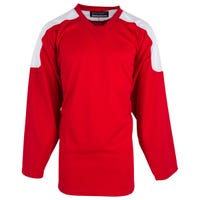 Monkeysports Two Tone Senior Practice Hockey Jersey in Red/White Size XX-Large