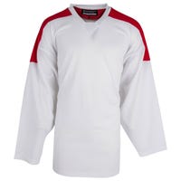 Monkeysports Two Tone Senior Practice Hockey Jersey in White/Red Size Large