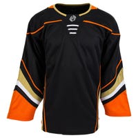 Monkeysports Anaheim Ducks Uncrested Adult Hockey Jersey in Black/Orange Size Small