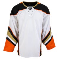 Monkeysports Anaheim Ducks Uncrested Junior Hockey Jersey in White Size Small/Medium