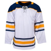 Monkeysports Buffalo Sabres Uncrested Junior Hockey Jersey in White Size Goal Cut (Junior)