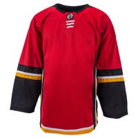 Monkeysports Calgary Flames Uncrested Adult Hockey Jersey in Red Size Goal Cut (Intermediate)