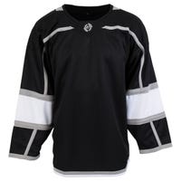 Monkeysports Los Angeles Kings Uncrested Junior Hockey Jersey in Black/White Size Goal Cut (Junior)