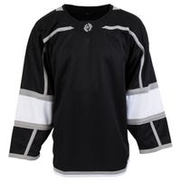 Monkeysports Los Angeles Kings Uncrested Adult Hockey Jersey in Black/White Size Goal Cut (Senior)