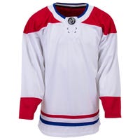 Monkeysports Montreal Canadiens Uncrested Junior Hockey Jersey in White Size Goal Cut (Junior)