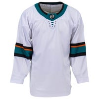 Monkeysports San Jose Sharks Uncrested Adult Hockey Jersey in White Size Small