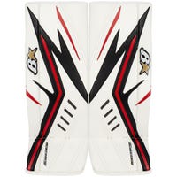 Brians Brian's Optik X2 Intermediate Goalie Leg Pads in White/Black/Red Size 30+1in