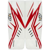 Brians Brian's Optik X2 Intermediate Goalie Leg Pads in White/Red Size 30+1in