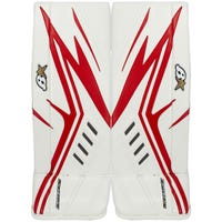 Brians Brian's Optik X2 Junior Goalie Leg Pads in White/Red Size 27+1in