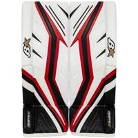 Brians Brian's G-Netik X5 Senior Goalie Leg Pads in White/Black/Red Size 33+1in