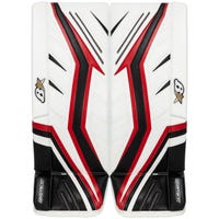 Brians Brian's G-Netik X5 Junior Goalie Leg Pads in White/Black/Red Size 29+1in