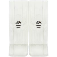 Brians Brian's Optik X3 Intermediate Goalie Leg Pads in White/White Size 30+1in
