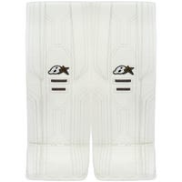 Brians Brian's Optik X3 Junior Goalie Leg Pads in White/White Size 27+1in