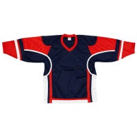Stadium Youth Hockey Jersey - in Navy/Red/White Size Goal Cut (Junior)