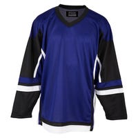 Stadium Adult Hockey Jersey - in Purple/Black/White Size Goal Cut (Intermediate)